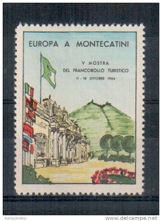 ERINNOFILO 1964 MONTECATINI  V MOSTRA DEL FRANCOBOLLO TURISTICO - Cinderellas