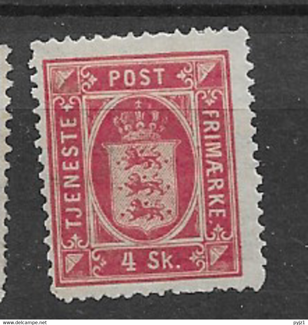 1871 MH Danmark Dienst Mi 2A - Dienstzegels