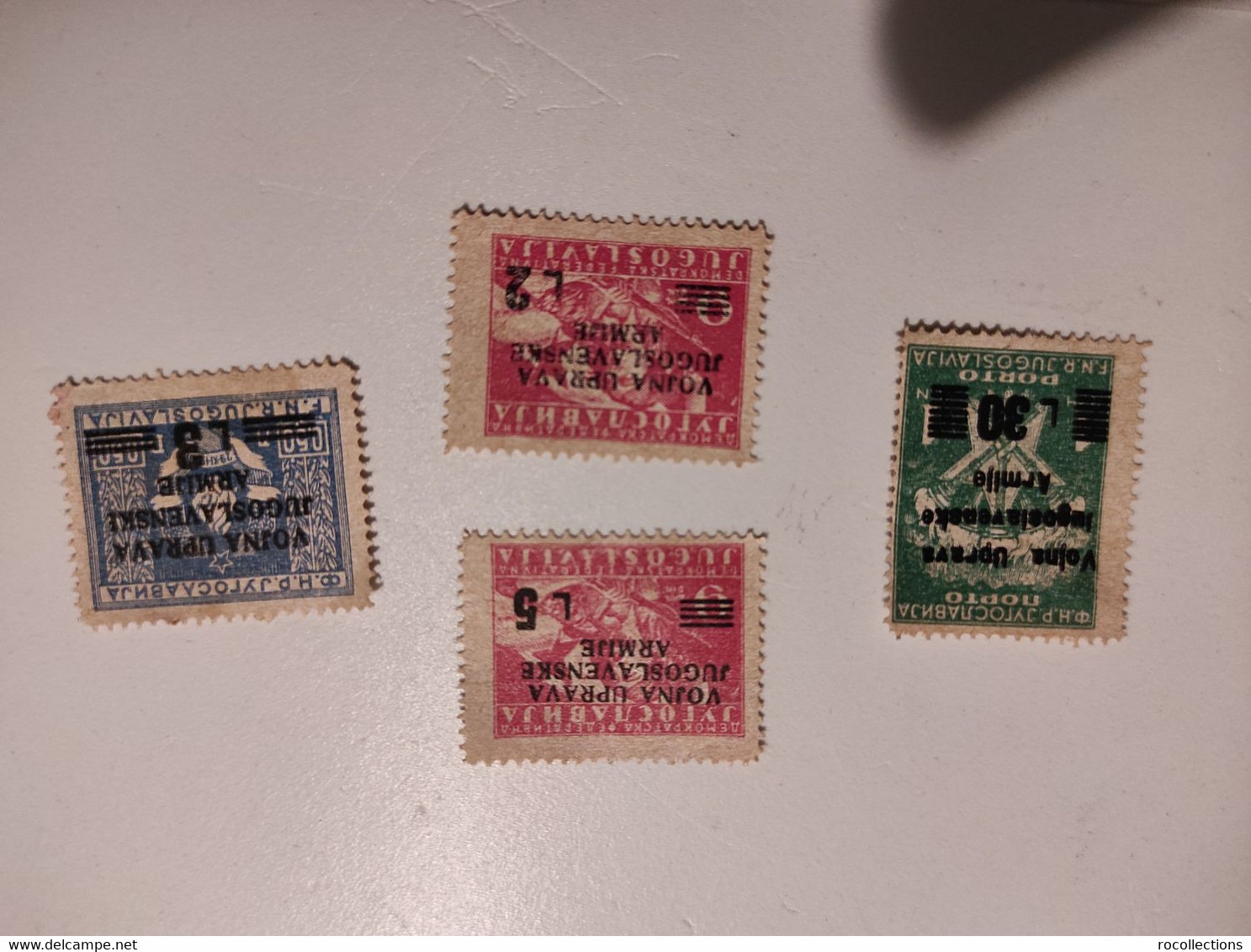 Jugoslavia Italia Lot 4 Stamp Vojna Uprava Jugoslavenske Armije L 2, 3, 5, 30 - Andere & Zonder Classificatie