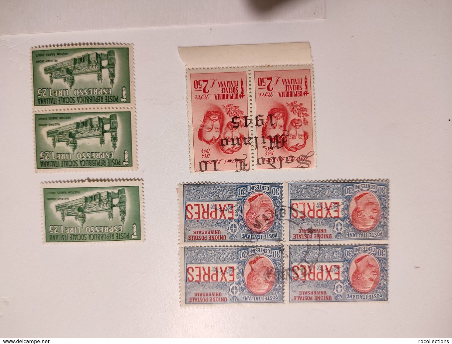 Italia Lot 9 Stamp Francobolli REPUBBLICA SOCIALE ITALIANA Saldo L 10 Milano 1945 Expres Espresso - Altri & Non Classificati