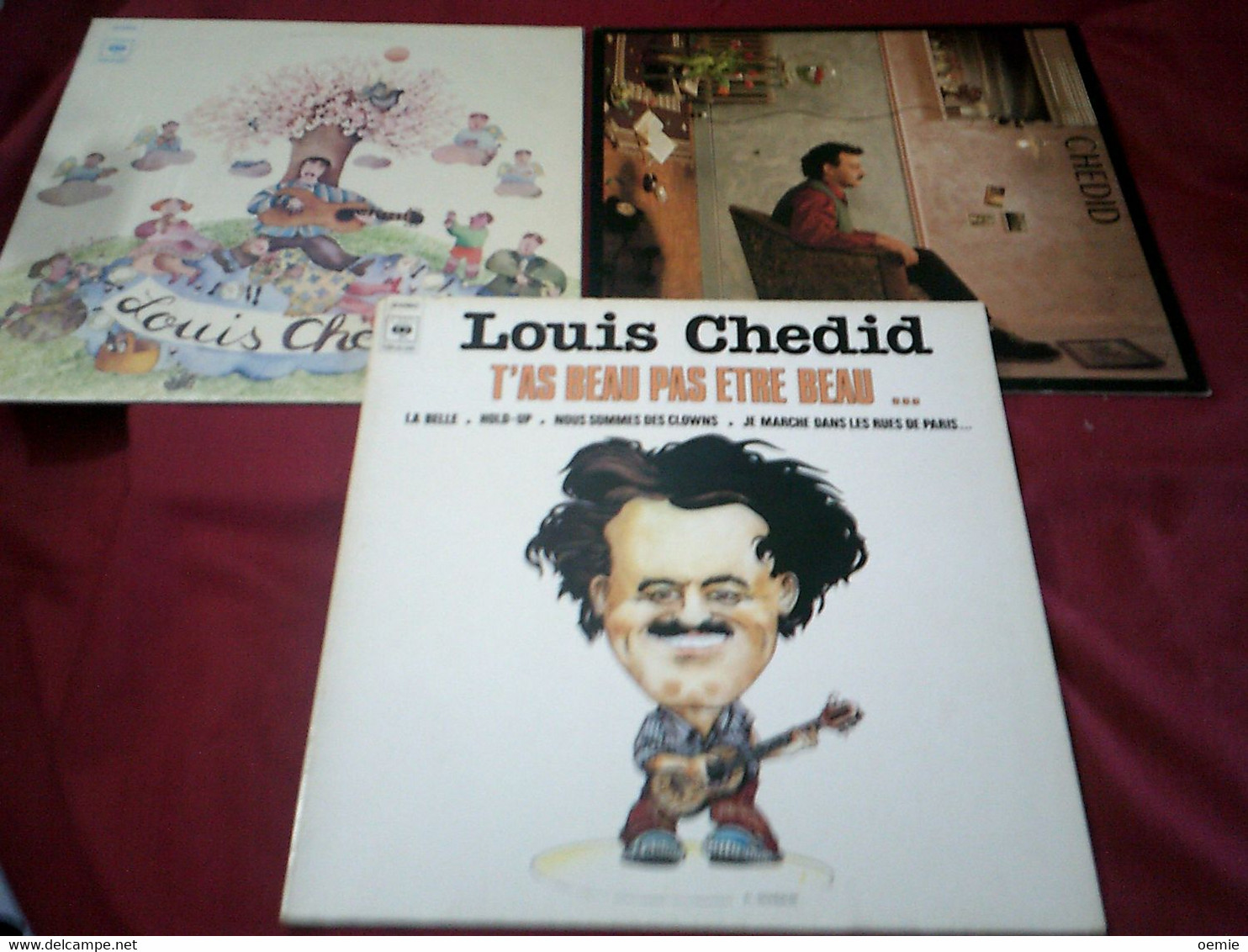 LOUIS  CHEDID  ° COLLECTION DE 6 Vinyles 33 Tours + 1 MAXI 45  TOURS - Collections Complètes