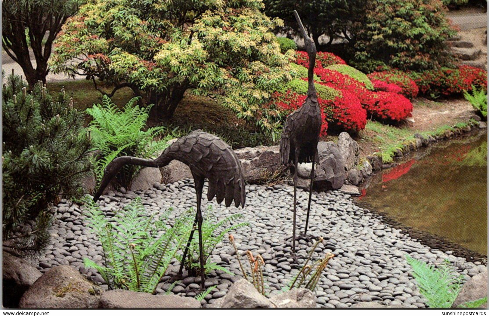 Oregona Portland The Japanes Garden With Tsuru Cranes Symbolizing Longevity - Portland