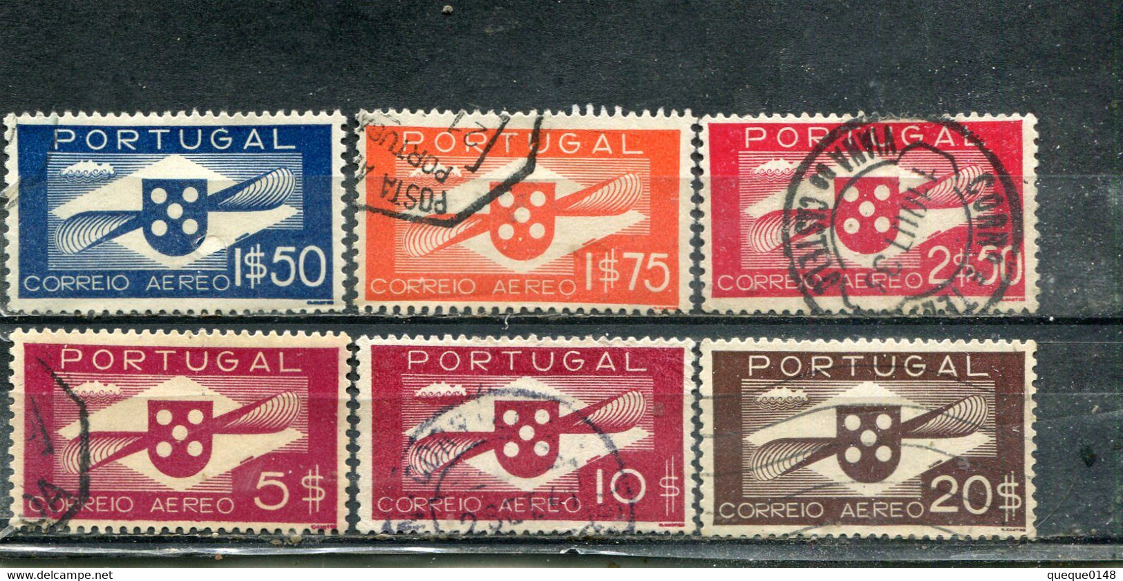 Portugal 1937-41 Yt 1-3 6-7 9 Série Courante - Oblitérés