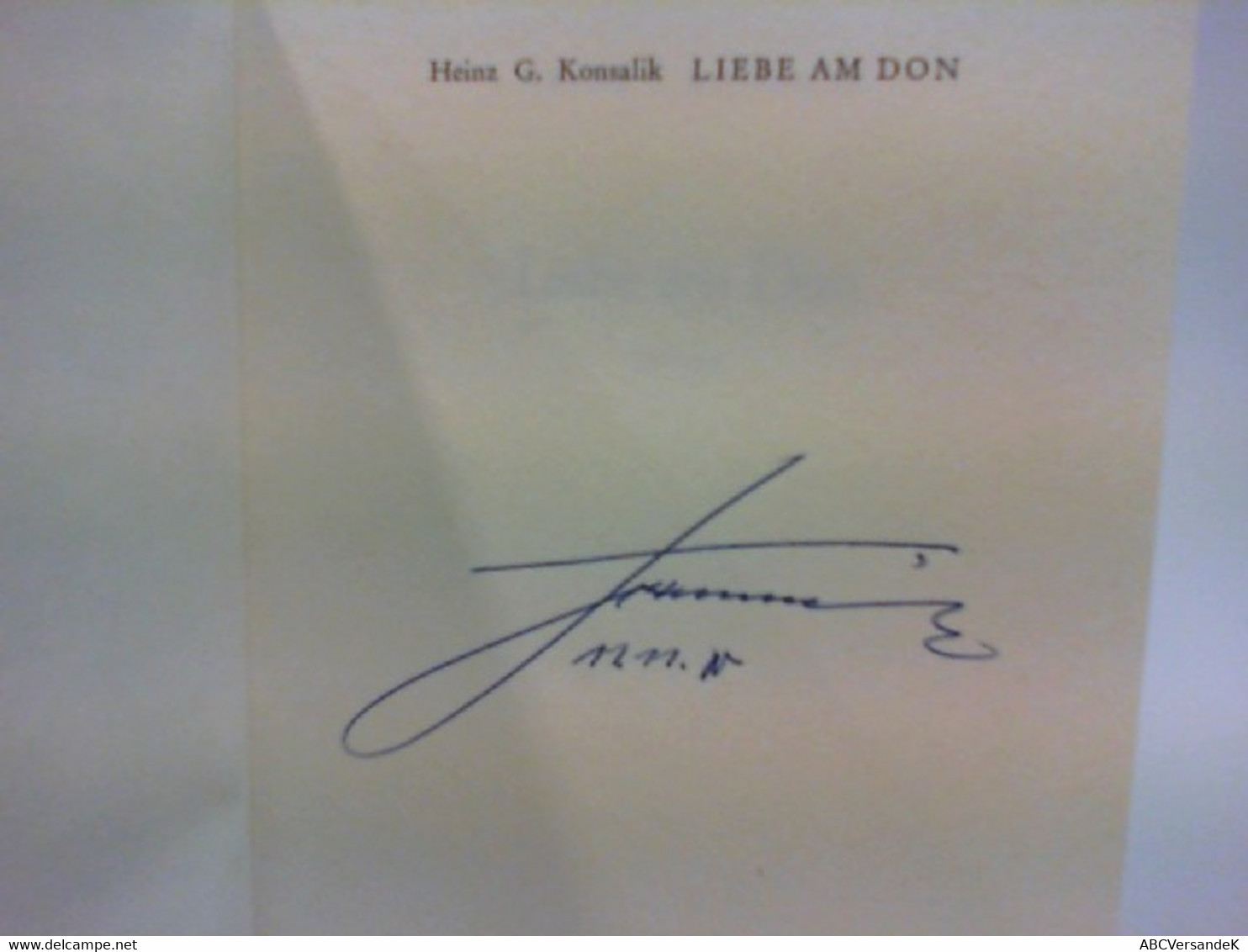 Liebe Am Don - Libros Autografiados