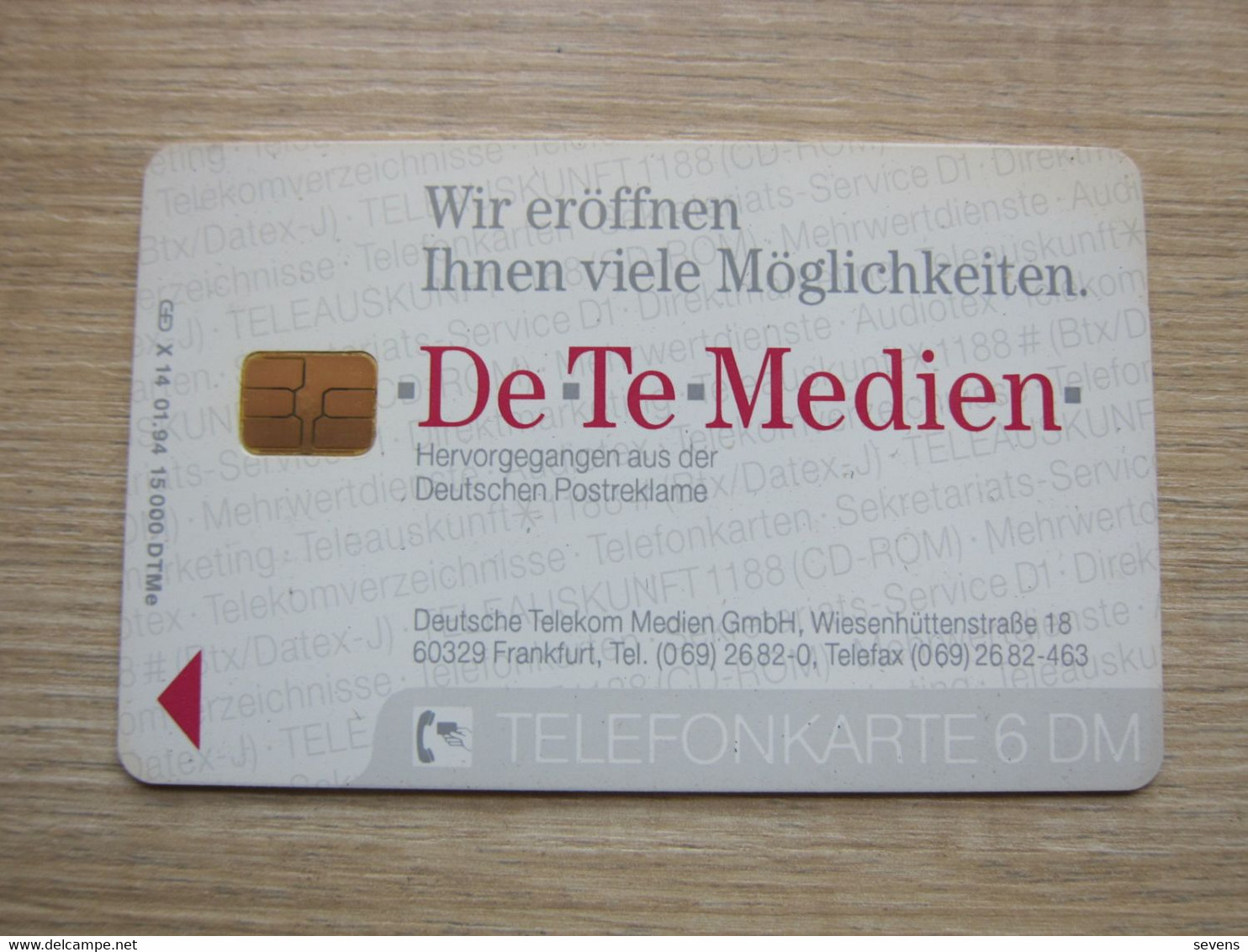 X14 01.94 De Te Medien,mint,hologram Card - X-Series : Publicitaires - D. Postreklame