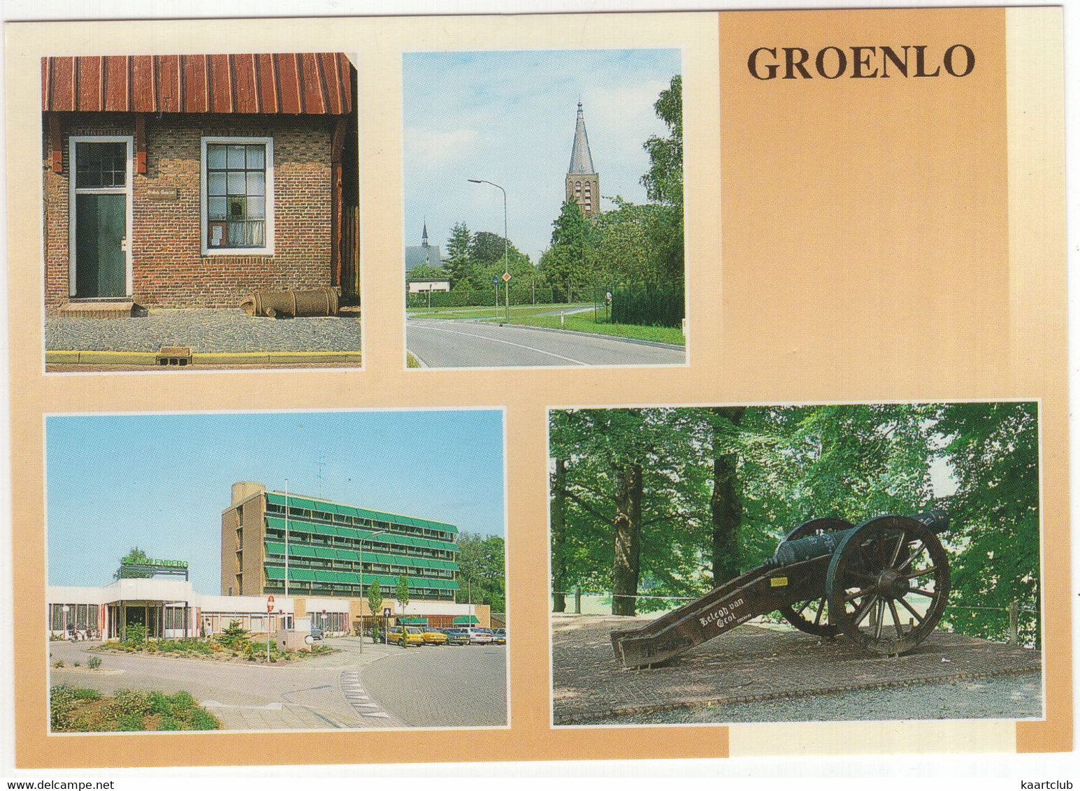 Groenlo - (Gelderland, Nederland)  - O.a. Kanon, Kerk, Verpleegstersflat 'De Rank' - Groenlo