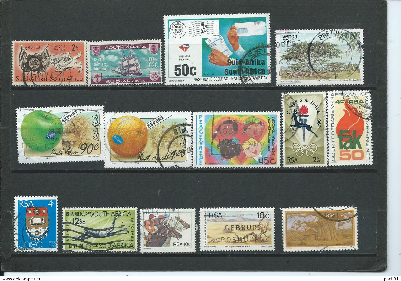 Afrique Du Sud   Lot Timbres Oblitérés - Collezioni & Lotti