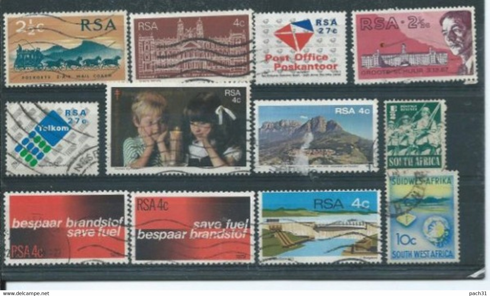 Afrique Du Sud   Lot Timbres Oblitérés - Collections, Lots & Series