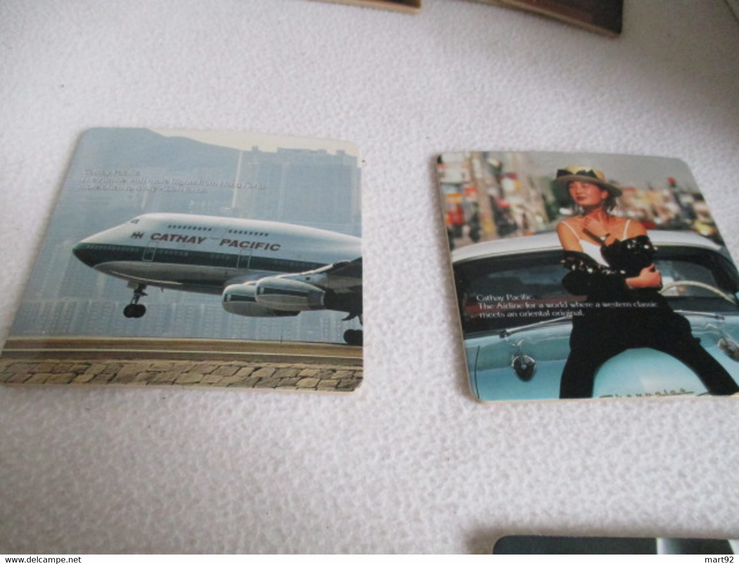 6 DESSOUS DE VERRE CATHAY PACIFIC DANS SON EMBALLAGE - Coasters