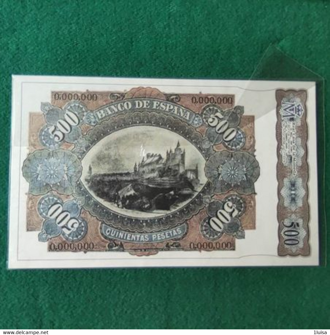 SPAGNA 500 Pesetas 1907 COPY - 100 Pesetas