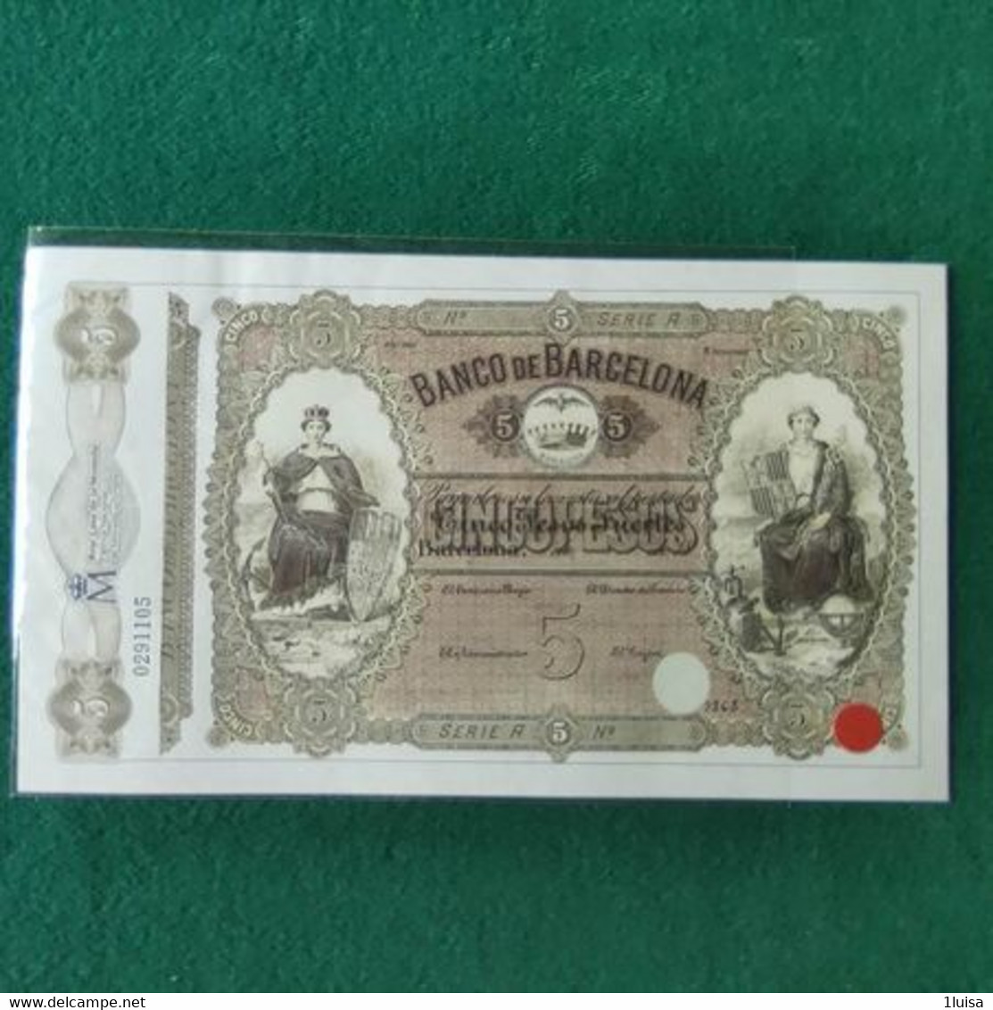 SPAGNA 5 PESOS COPY - 100 Pesetas