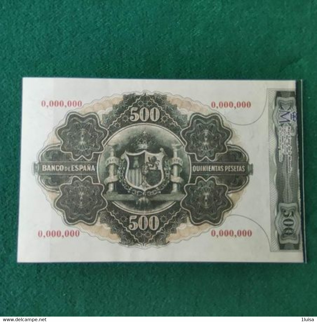 SPAGNA 500 PESETAS 1907 COPY - 100 Pesetas