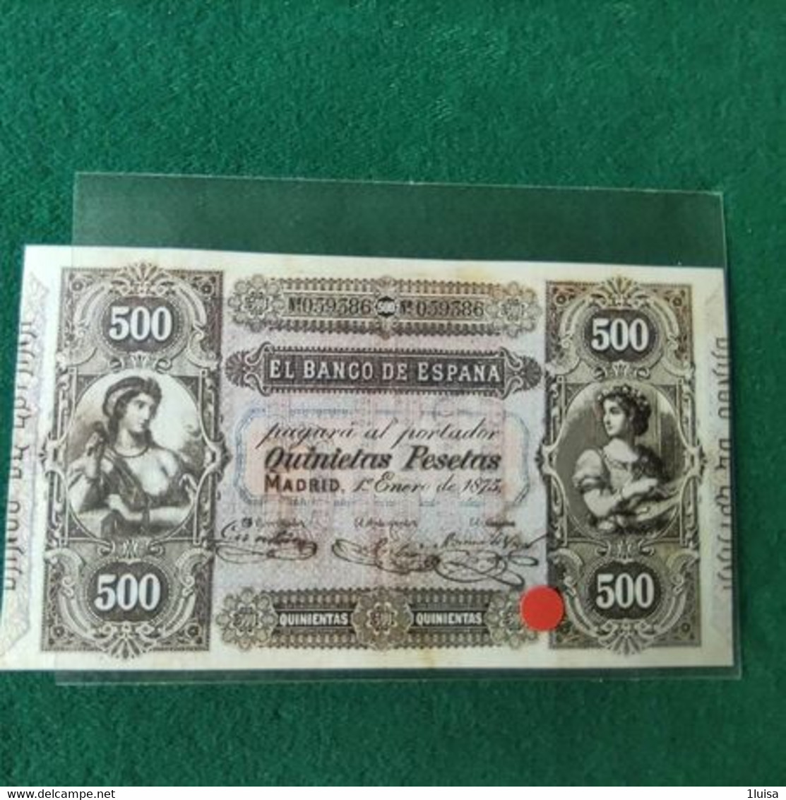 SPAGNA 500 PESETAS 1875 COPY - 100 Pesetas