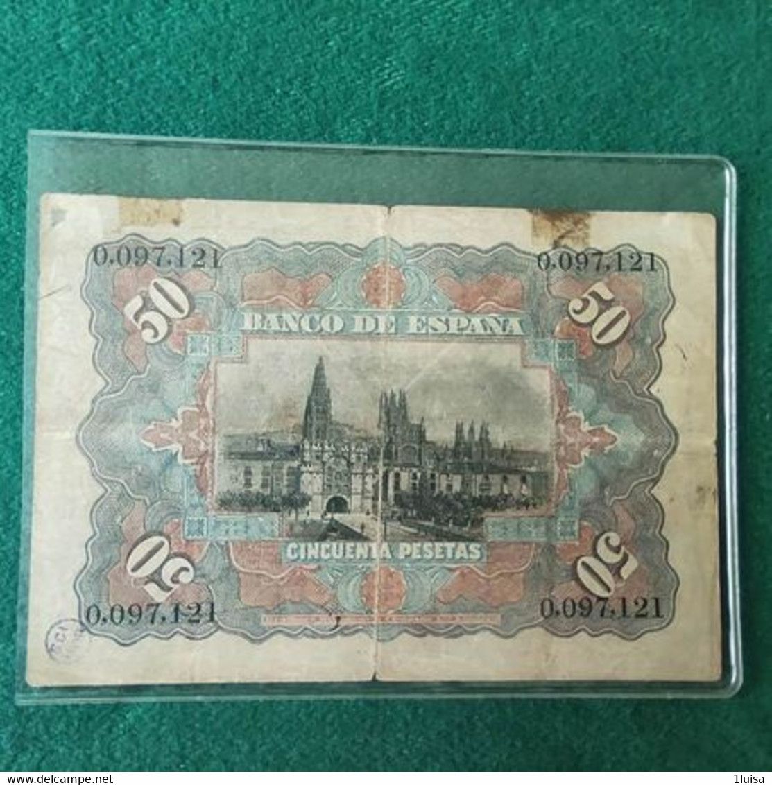 SPAGNA 50 PESETAS 1907 - 100 Pesetas