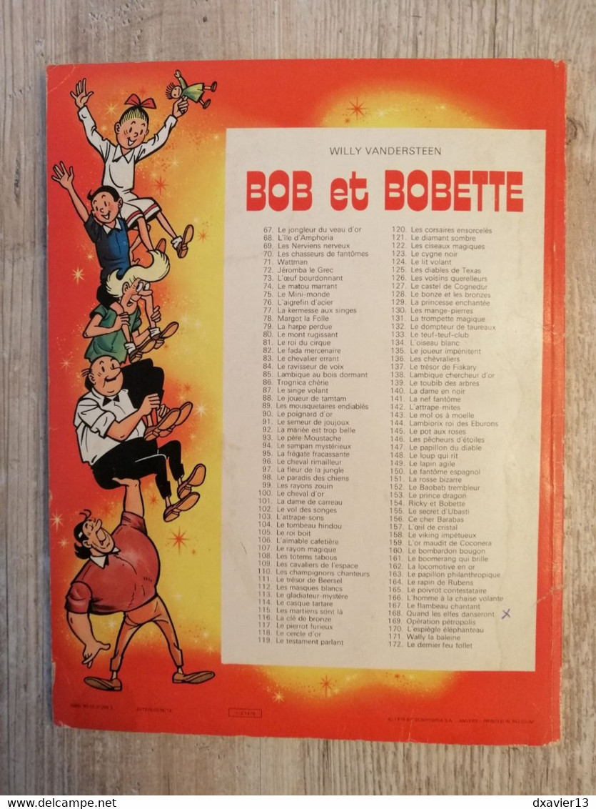 Bande Dessinée - Bob Et Bobette 172 - Le Dernier Feu Follet (1979) - Bob Et Bobette