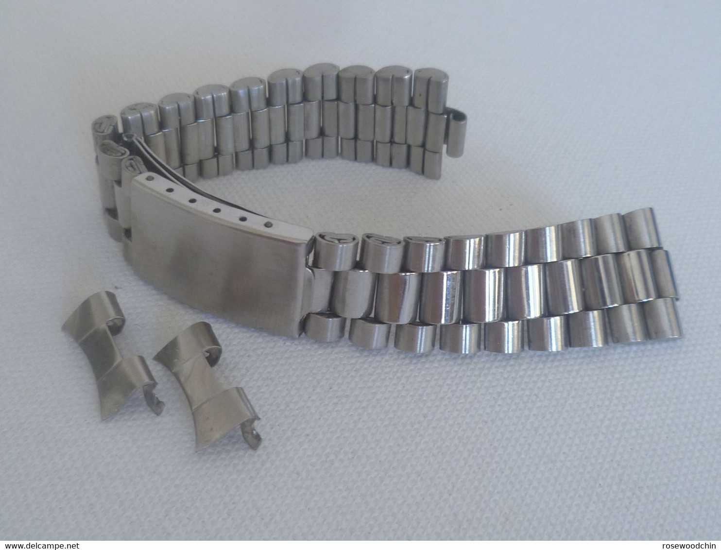 Vintage Stainless Steel Watch Band Bracelet Lug 19/20 mm (#45)