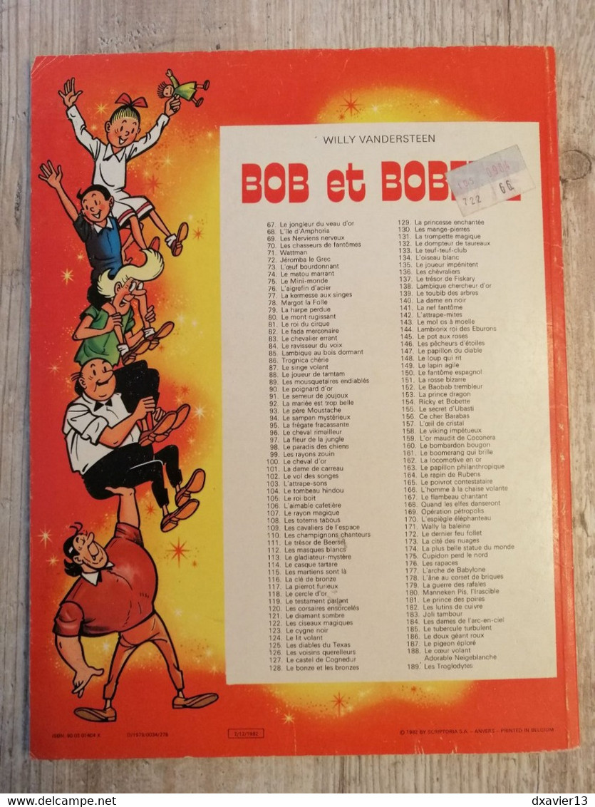 Bande Dessinée - Bob Et Bobette 176 - Les Rapaces (1982) - Bob Et Bobette