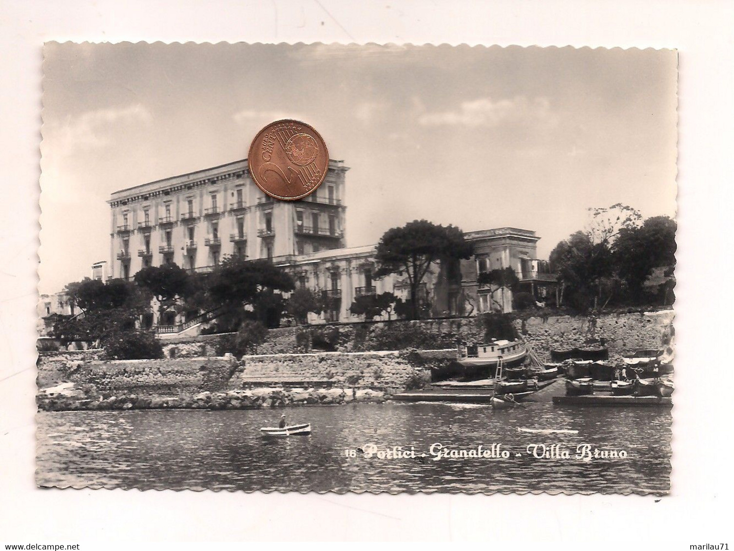 MM1080 Campania PORTICI Napoli Villa Bruno 1956 Viaggiata - Portici