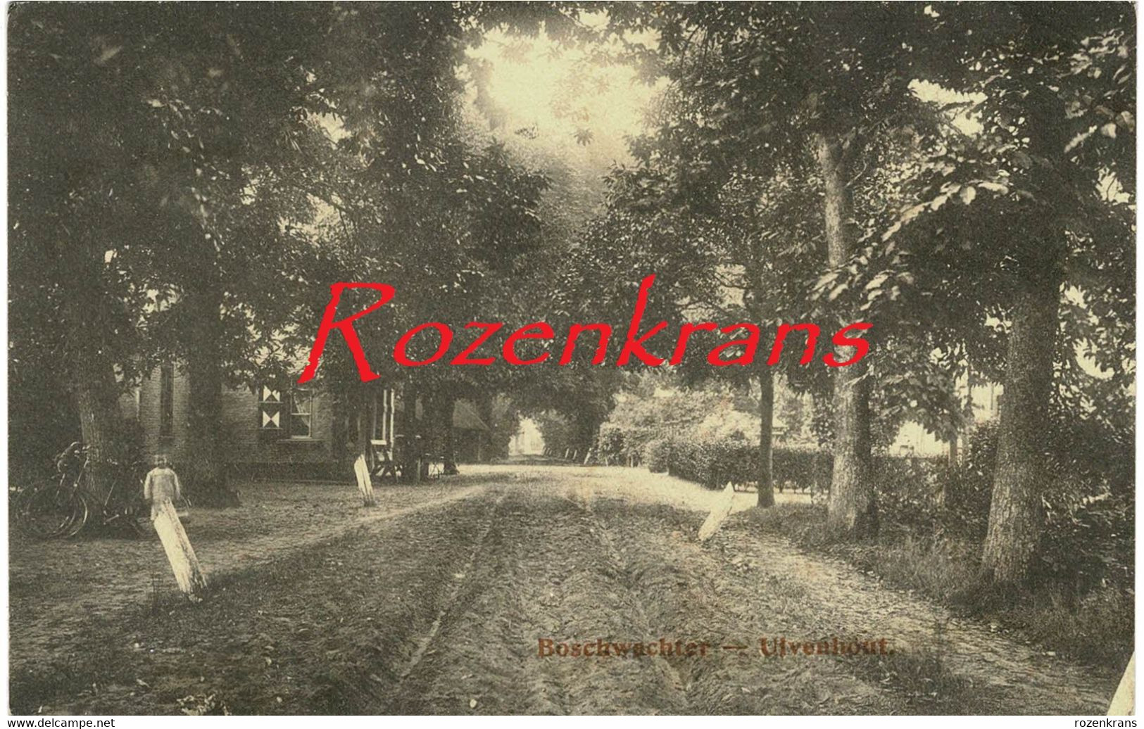 Ulvenhout Bij Breda Geanimeerd Met Kind Afspanning "De Boschwachter" 1923 Mastbos ZELDZAAM (In Zeer Goede Staat) - Breda