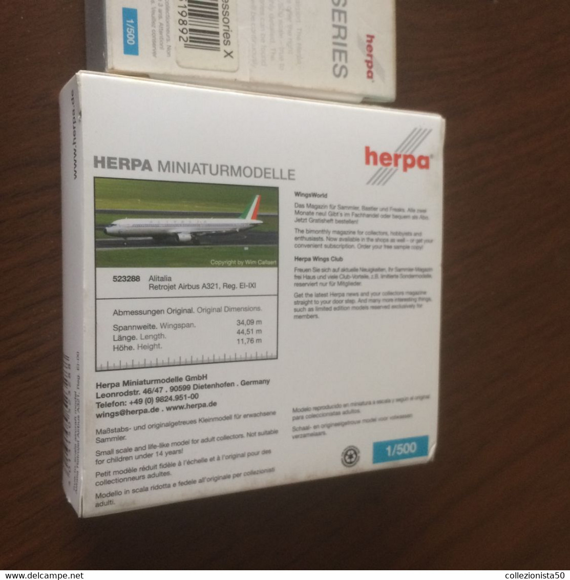 HERPA 1:500 ALITALIA 321   ! - Unclassified