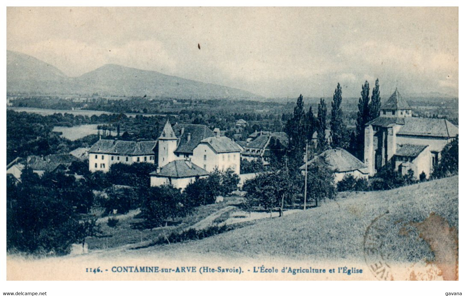 74 CONTAMINE-sur-ARVE - L'école D'agriculture Et L'église - Contamine-sur-Arve