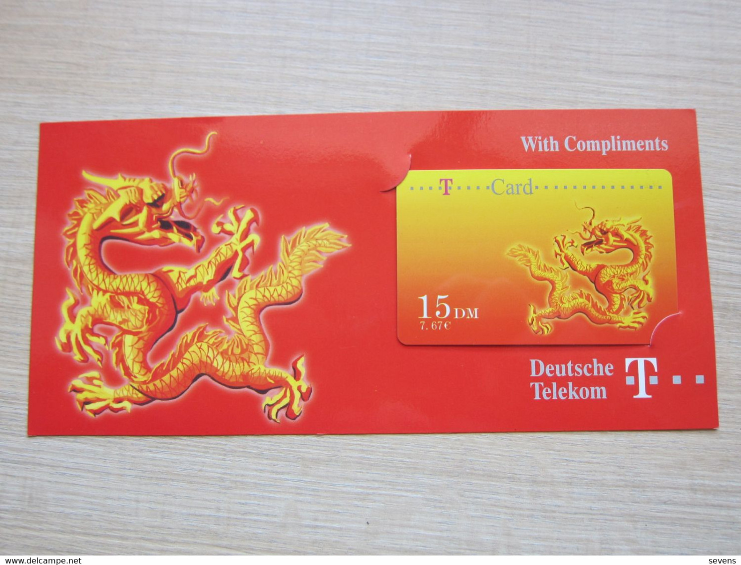 Compliments By Deutsche Telekom Representation Beijing, Year Of Dragon, Mint Expired,1500 Pcs Issued - T-Pay Micro-Money