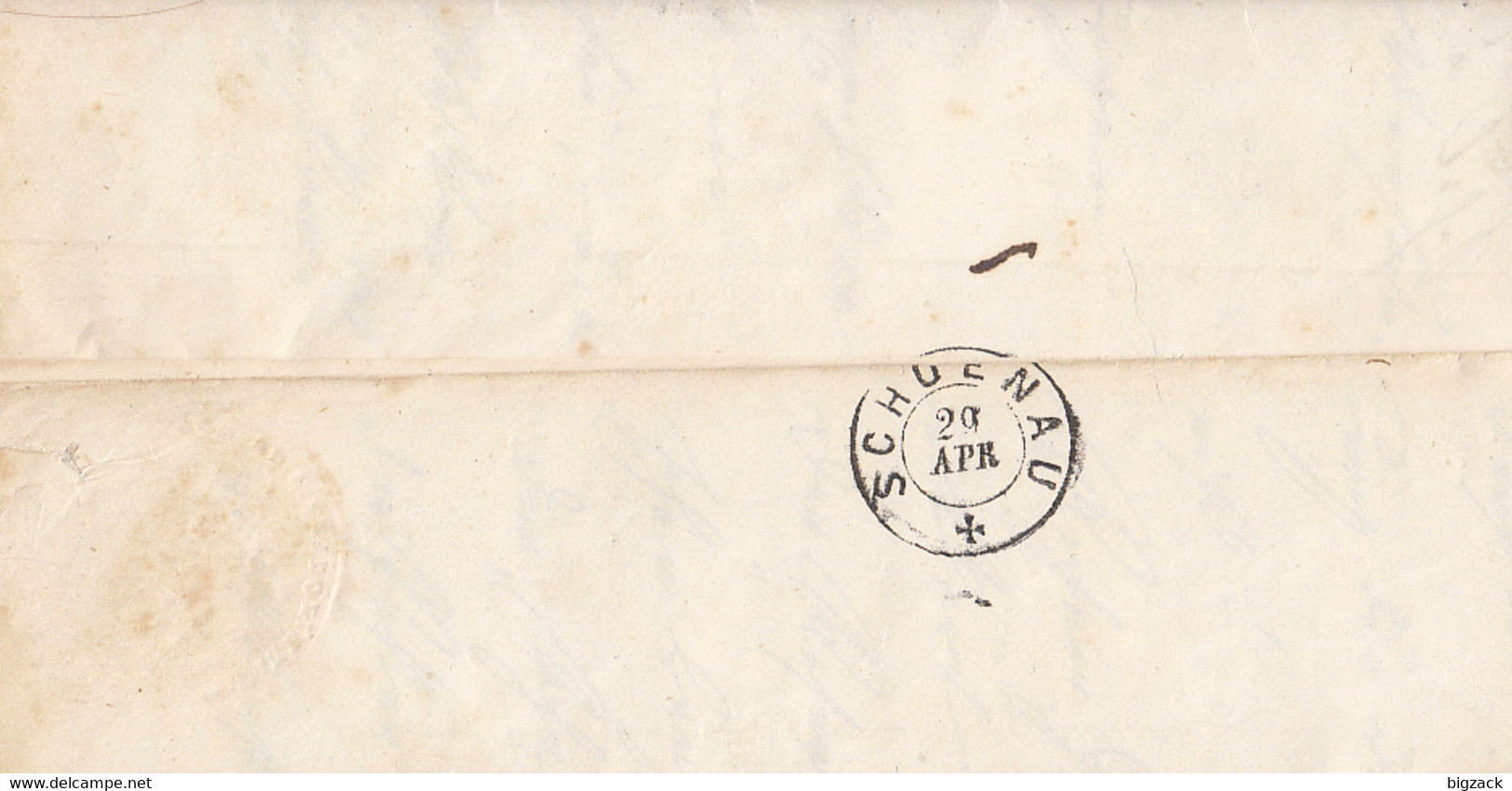 Baden Brief L2 Zell I. W. 29.Apr.(1864) Gel. Nach K2 Schoenau Mit Inhalt - Briefe U. Dokumente