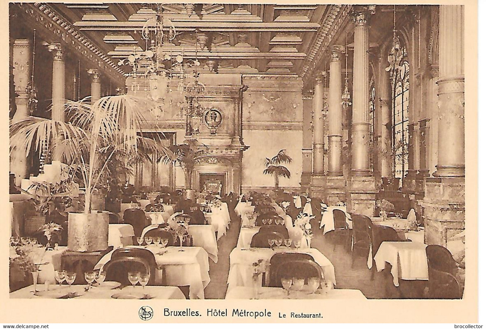 BRUXELLES ( Belgique ) - Hôtel " Métropole " - Le Restaurant ( C.p.S.M. , Gd - Ft ) - Cafés, Hotels, Restaurants