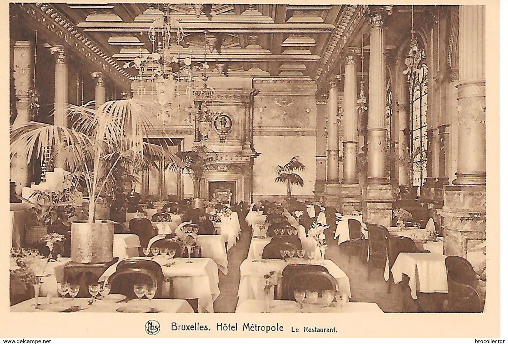 BRUXELLES ( Belgique ) - Hôtel " Métropole " - Le Restaurant ( C.p.S.M. , Gd - Ft ) - Cafés, Hôtels, Restaurants