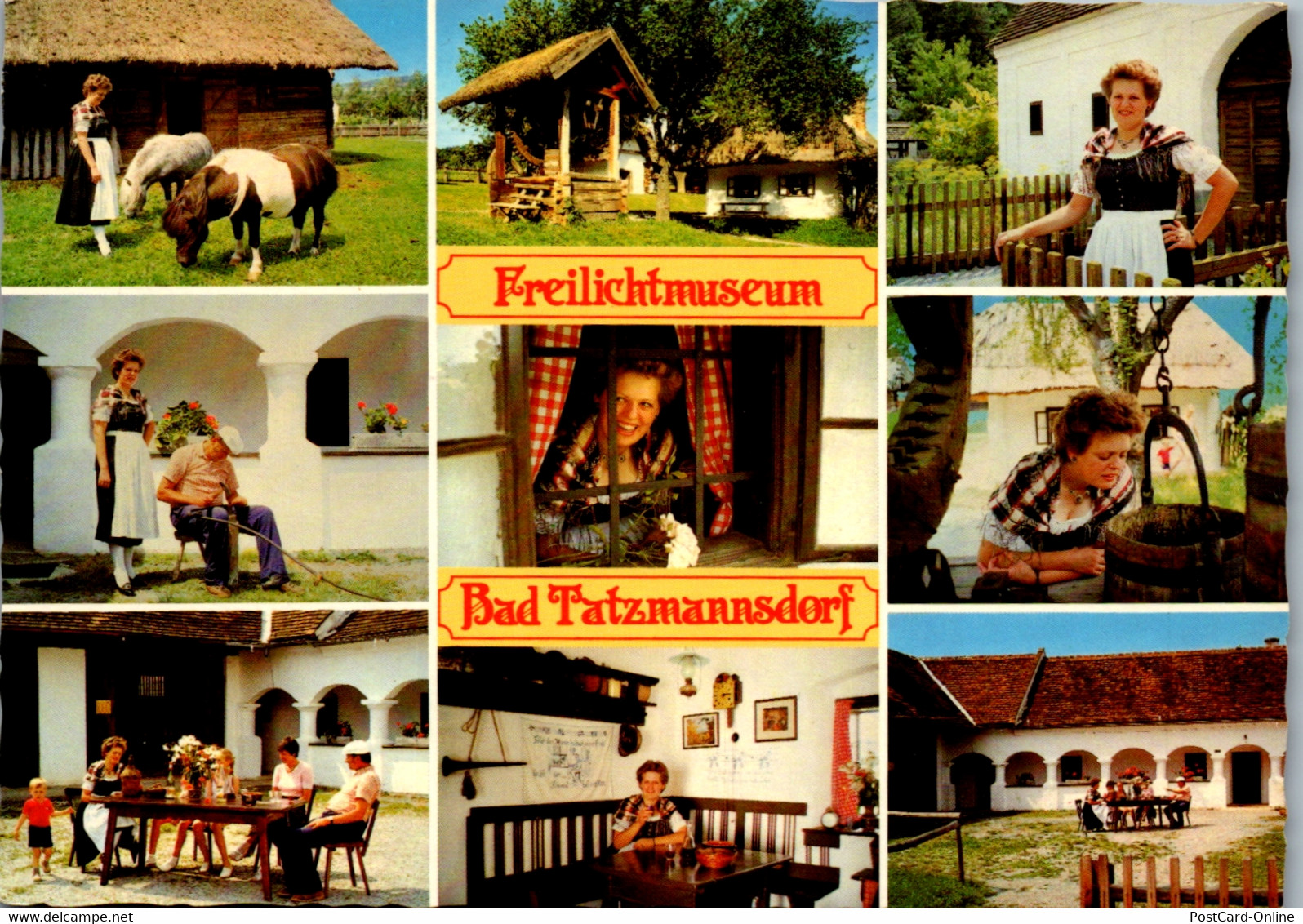 22762 - Burgenland - Bad Tatzmannsdorf , Freilichtmuseum , Mehrbildkarte - Gelaufen 1984 - Oberwart