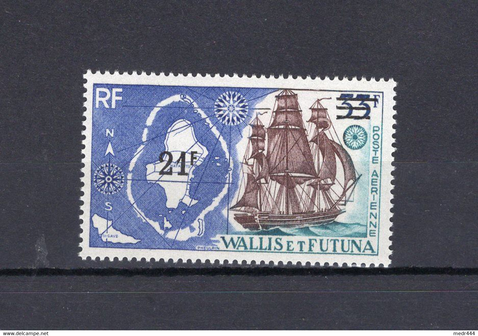 Wallis And Futuna 1960 - Map Of Island And Sailing Ship - Stamp 1v - Complete Set - MNH** - Superb*** - Verzamelingen & Reeksen