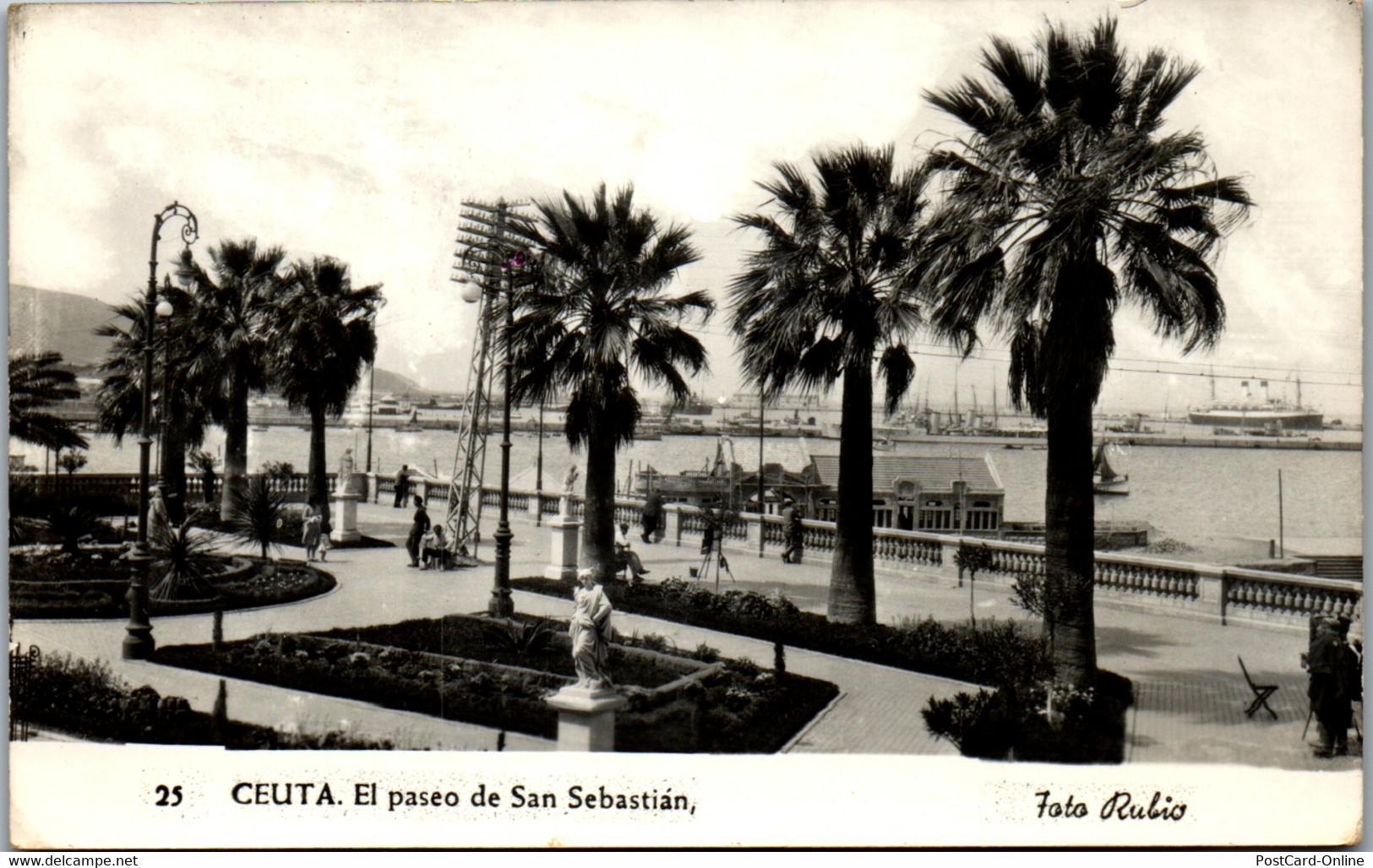 22881 - Spanien - Ceuta , El Paseo De San Sebastian - Gelaufen 1954 - Ceuta