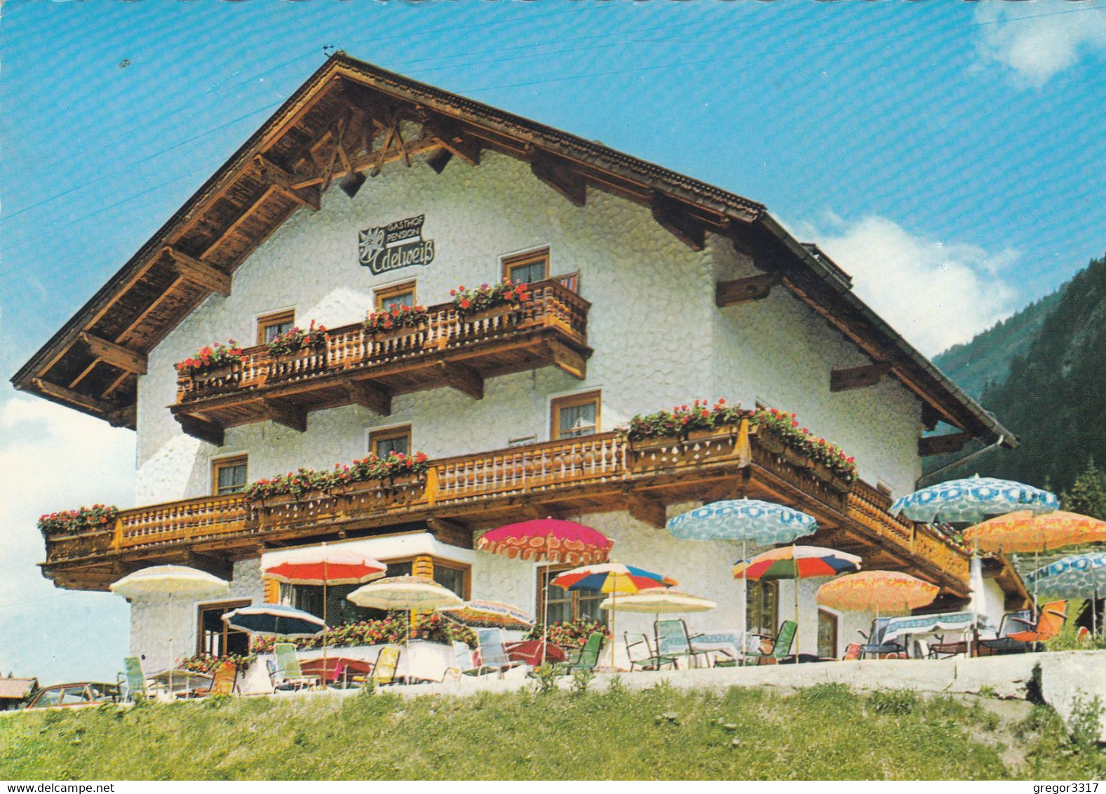 A4737) 6167 NEUSTIFT KRÖßBACH 382 - Gasthof EDELWEIß - Bes. Pfurtscheller 1975 - Neustift Im Stubaital