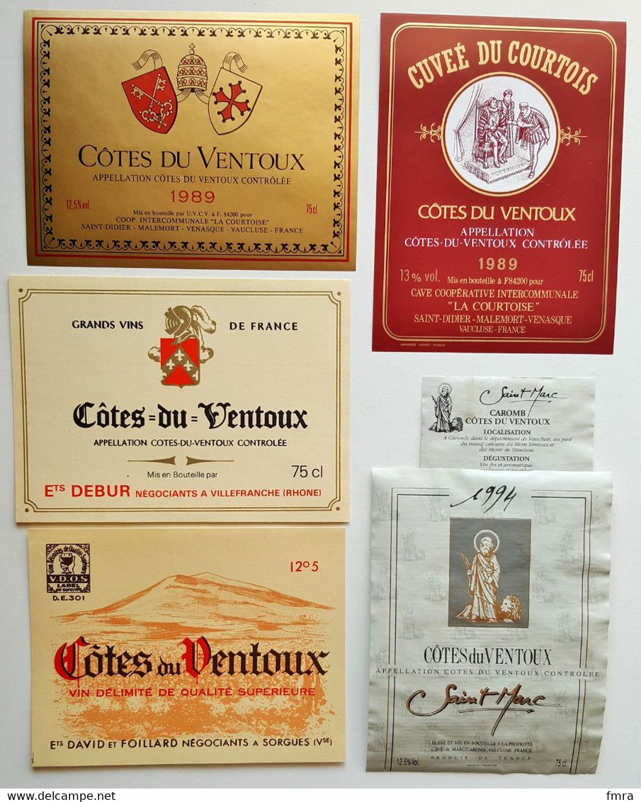 Lot De 23 Etiquettes De Vin - COTES Du VENTOUX - ** Voir 5 Scans **   /ES15 - Côtes Du Ventoux