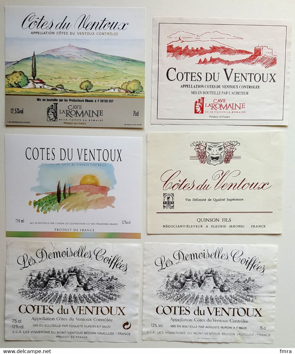 Lot De 23 Etiquettes De Vin - COTES Du VENTOUX - ** Voir 5 Scans **   /ES15 - Côtes Du Ventoux