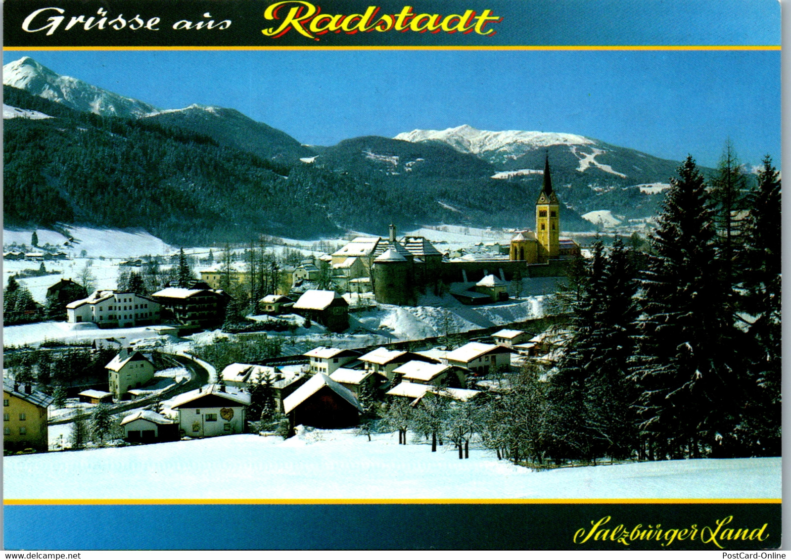 23057 - Salzburg - Radstadt , Panorama , Salzburger Land - Gelaufen 1991 - Radstadt