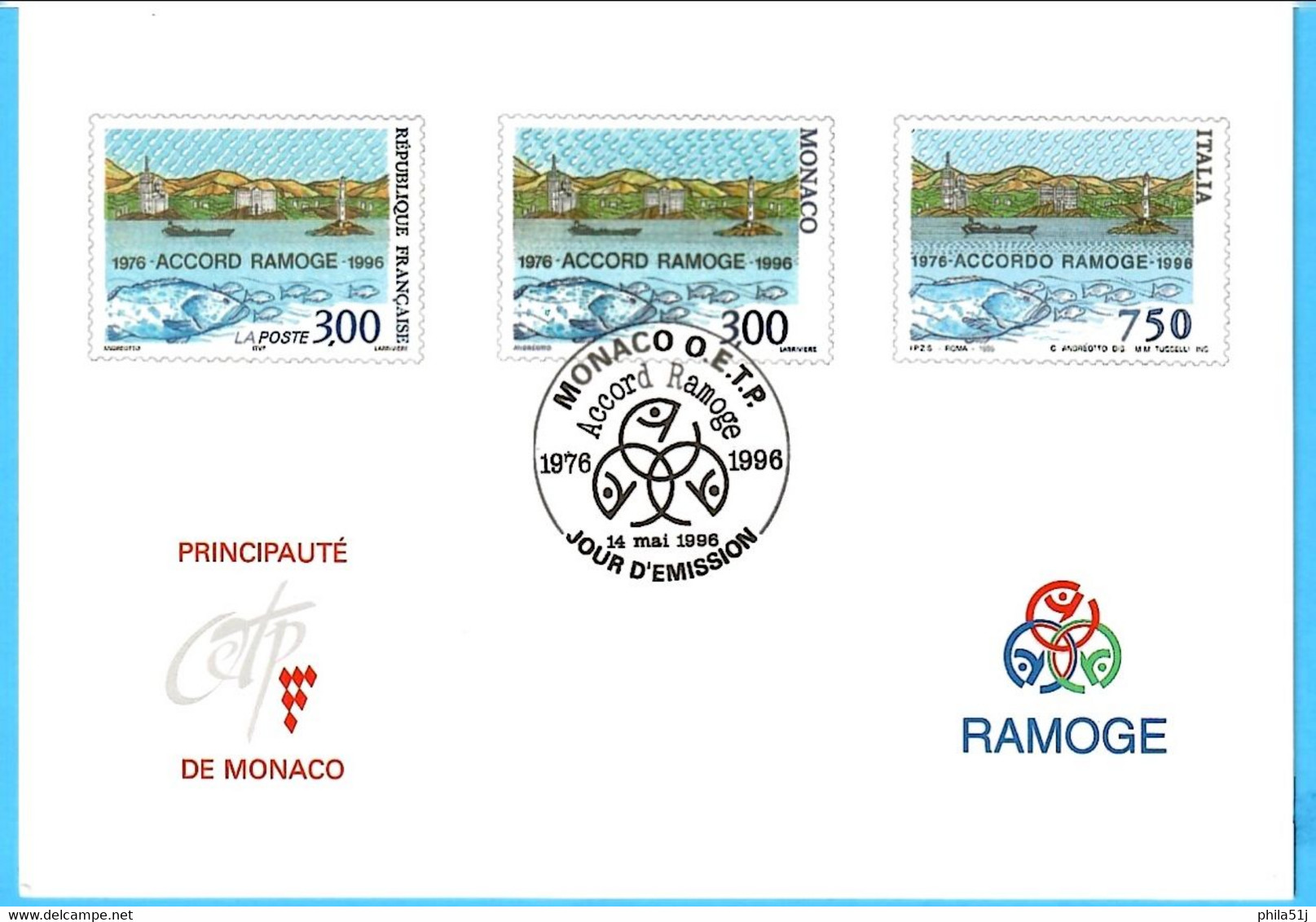 ACCORD RAMOGE 1996---OBL VOIR SCAN - Covers & Documents