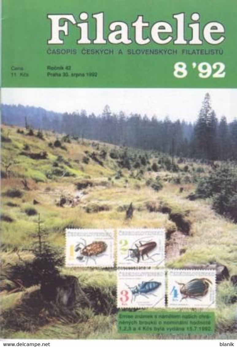 CZ - Zeitschrift - časoppis / FILATELIE 1992 - komplette Jahrgang - FILATELIE 1992 / 01 - 12 - kompletní ročník