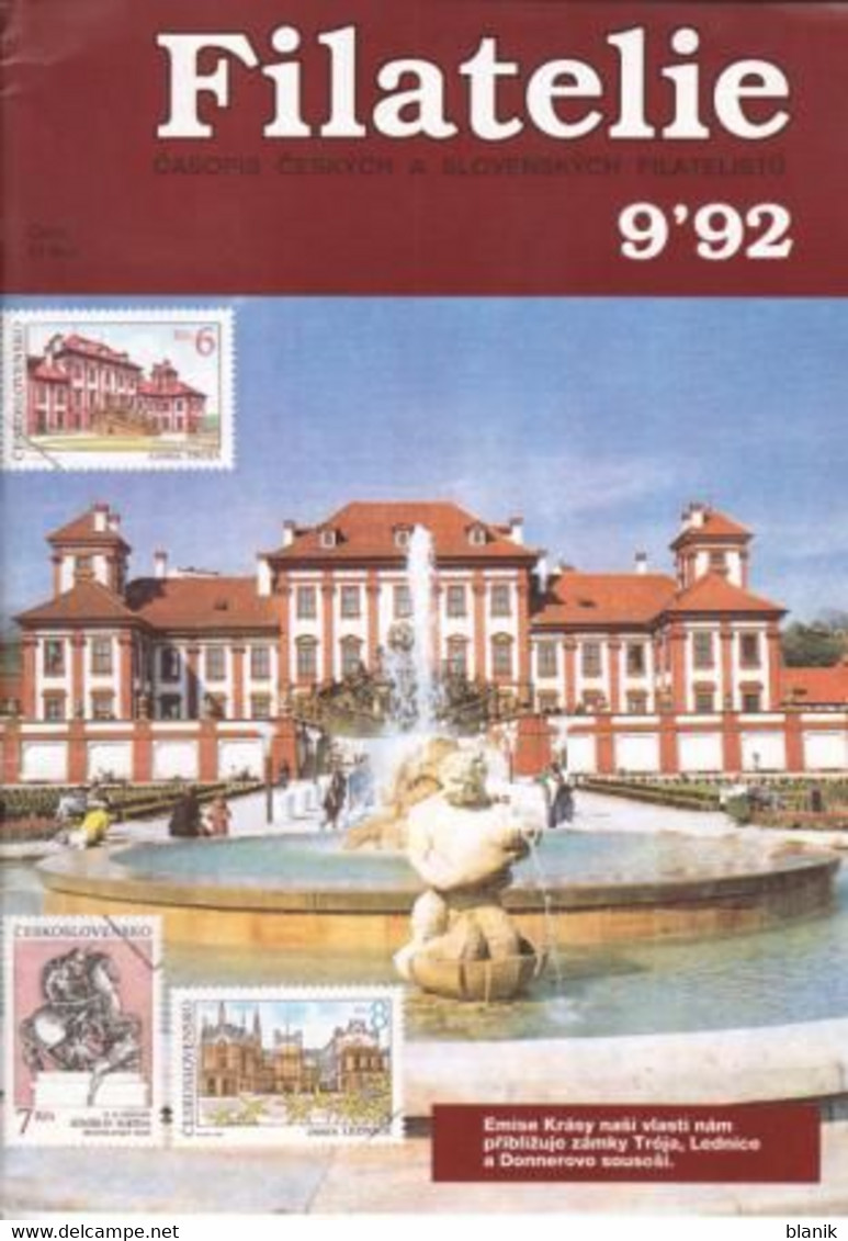 CZ - Zeitschrift - časoppis / FILATELIE 1992 - komplette Jahrgang - FILATELIE 1992 / 01 - 12 - kompletní ročník