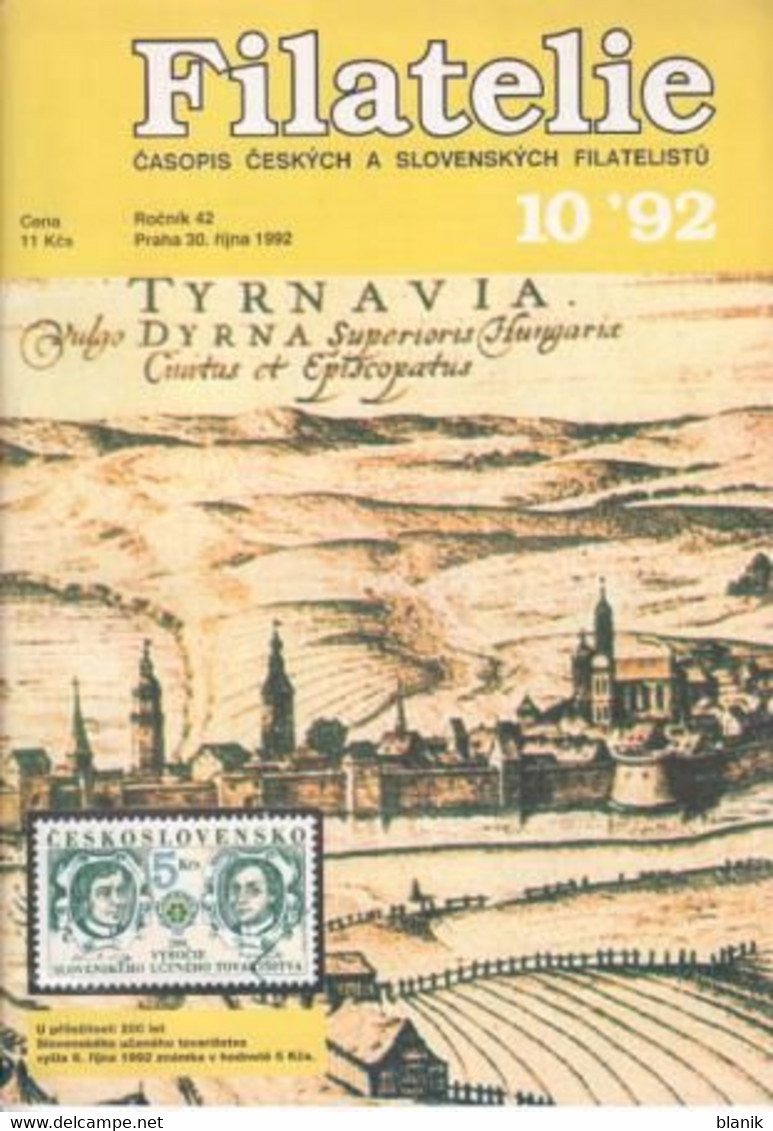 CZ - Zeitschrift - časoppis / FILATELIE 1992 - komplette Jahrgang - FILATELIE 1992 / 01 - 12 - kompletní ročník