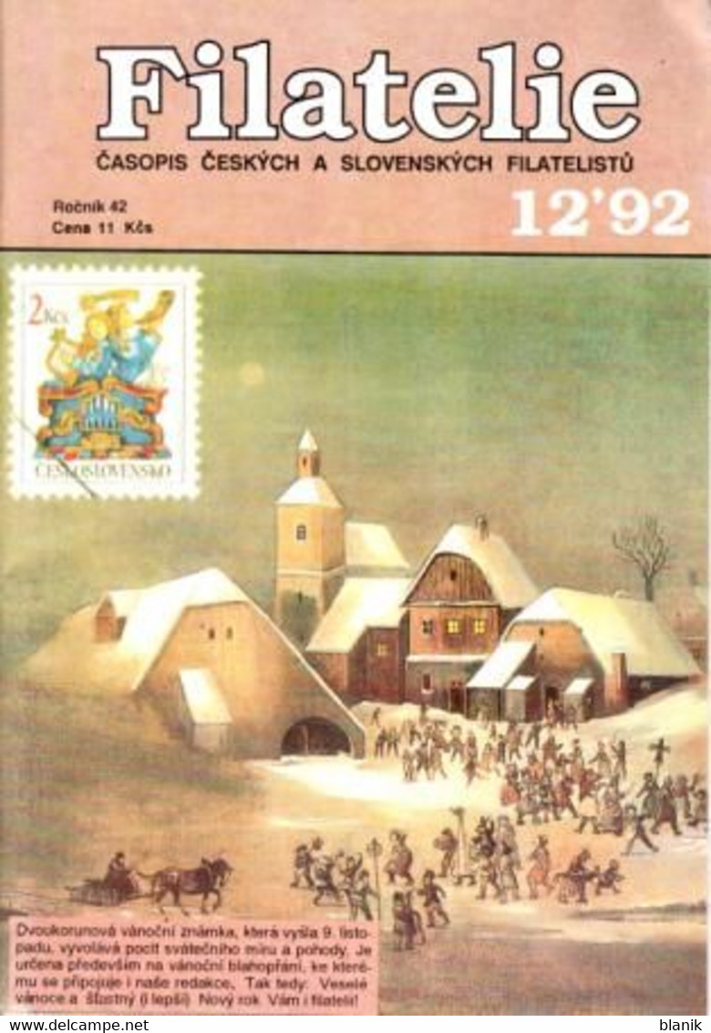 CZ - Zeitschrift - časoppis / FILATELIE 1992 - komplette Jahrgang - FILATELIE 1992 / 01 - 12 - kompletní ročník