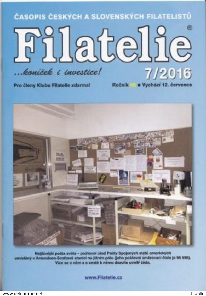 CZ - Zeitschrift - časoppis / FILATELIE 2016 - komplette Jahrgang - FILATELIE 2016 / 01 - 12 - kompletní ročník