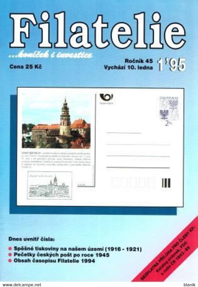 CZ - Zeitschrift - časoppis / FILATELIE 1995 - Komplette Jahrgang - FILATELIE 1995 / 01 - 12 - Kompletní Ročník - Andere & Zonder Classificatie