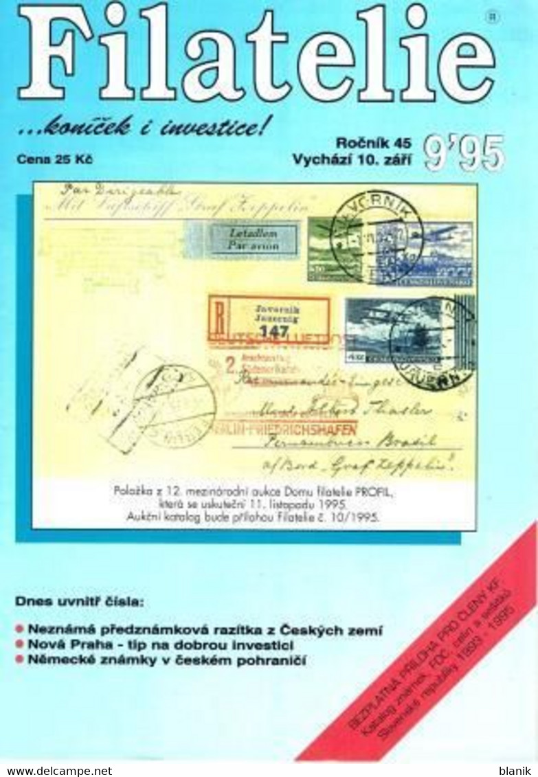 CZ - Zeitschrift - časoppis / FILATELIE 1995 - komplette Jahrgang - FILATELIE 1995 / 01 - 12 - kompletní ročník