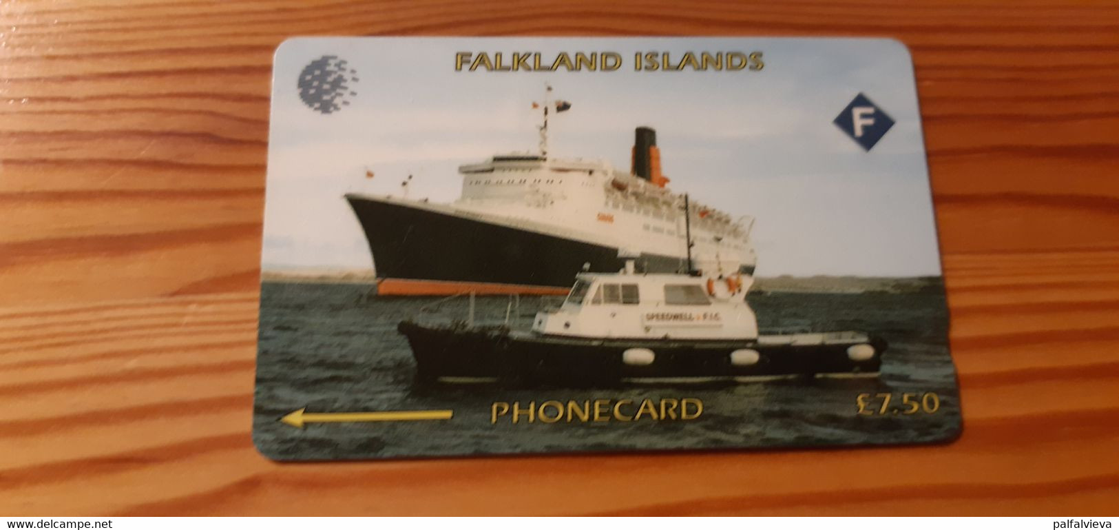 Phonecard Falkland Islands 3CWFA - Ship - Falkland