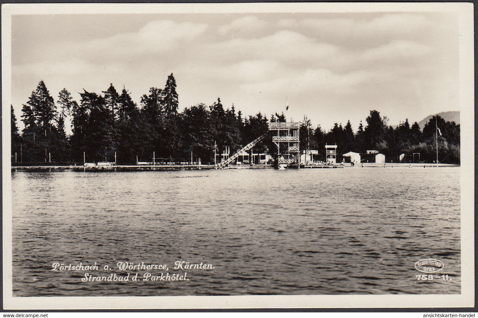 Pörtschach, Strandbad Des Parkhotel, Zensur, Ungelaufen - Pörtschach