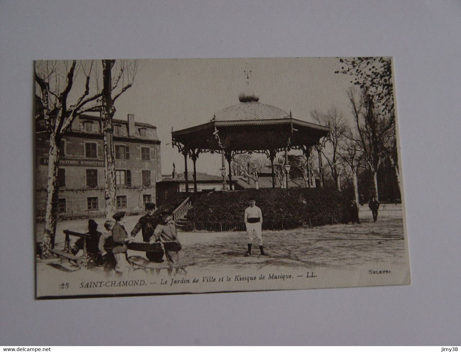 LOIRE-23-SAINT CHAMOND-LE JARDIN DE VILLE ET LE KIOSQUE DE MUSIQUE ED LL ANIMEE - Saint Chamond