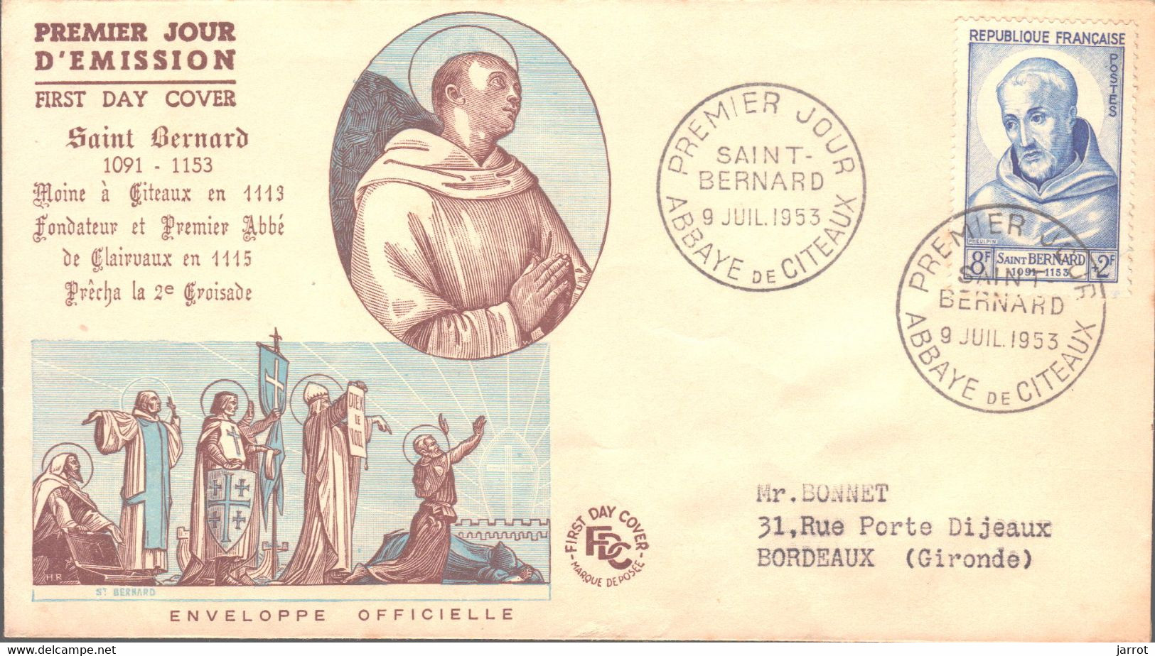 FDC N° 946 à 950 Série Grands Hommes - 1950-1959