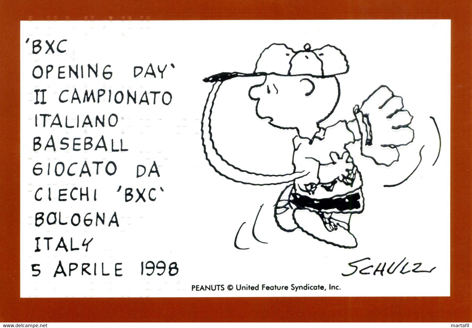 BASEBALL Cartolina - Campionato Italiano - Baseball