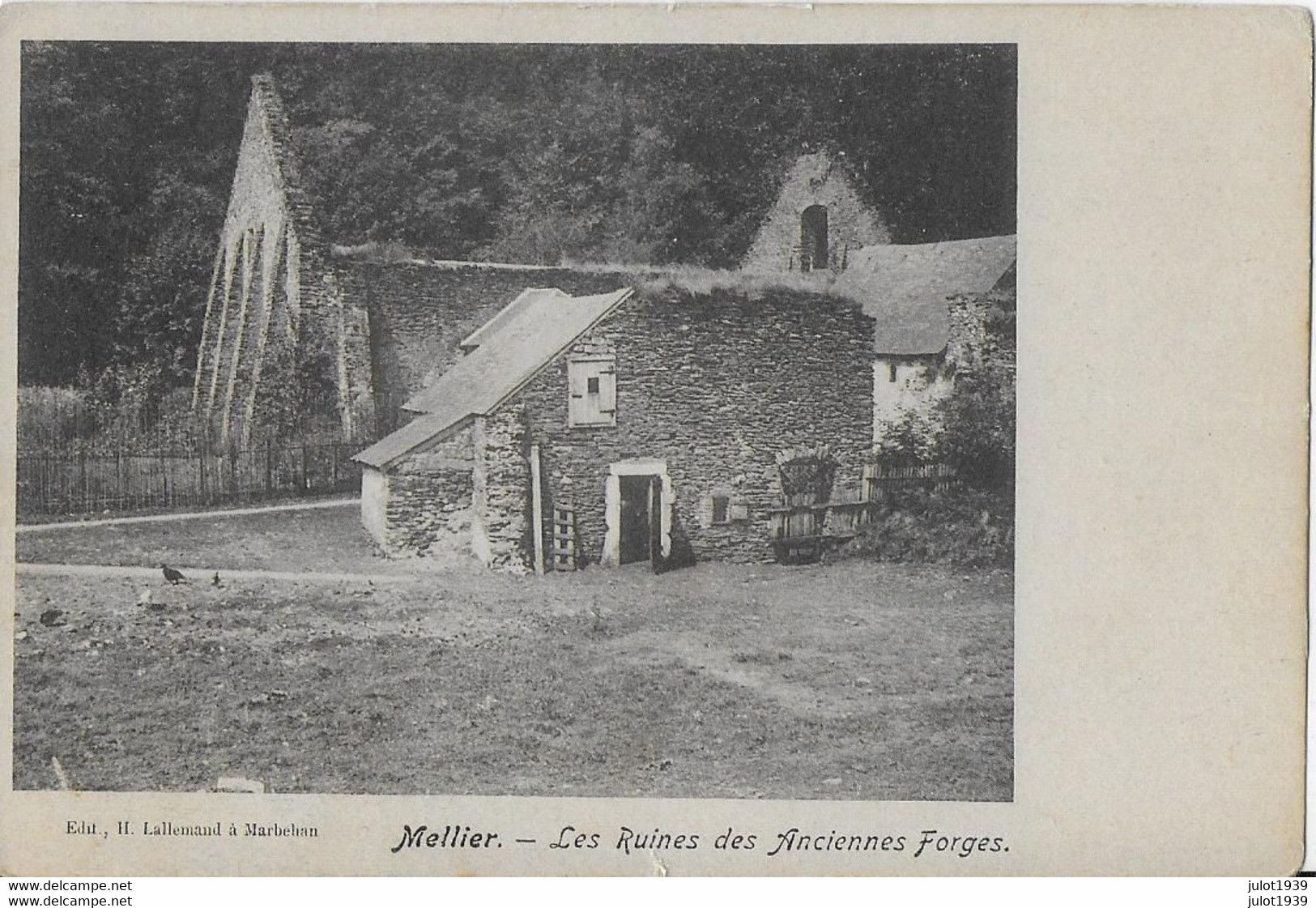 MELLIER ..-- Ruines Des Anciennes FORGES . 1920 Vers WIDEUMONT ( Mr Joseph JACQUET ) . Voir Verso . - Léglise